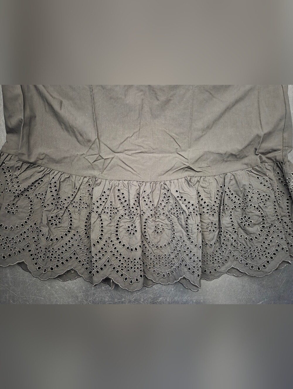 NWT-Calypso St. Barth Flutter Sleeve Eyelet Detail Cotton/Tencel Midi Dress- XL - Picture 14 of 16